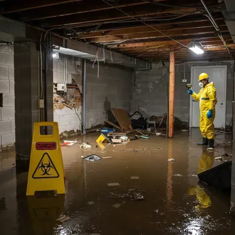 Flooded Basement Electrical Hazard in Laredo, TX Property