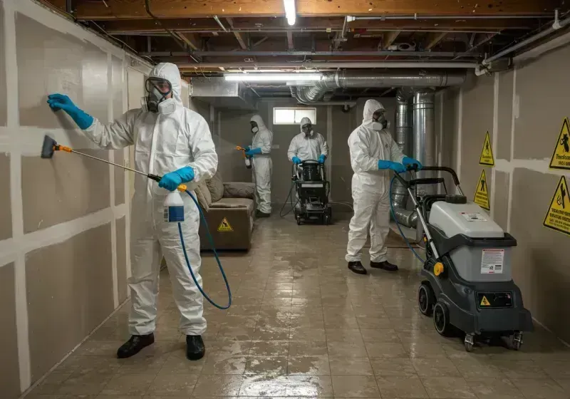 Basement Moisture Removal and Structural Drying process in Laredo, TX